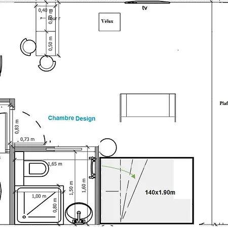 Chambre Design 25m2 à 1mn du port de CASSIS Apartamento